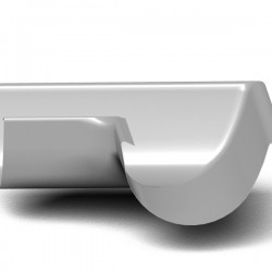 aussere_dachrinne_ecke 33cm, 28cm
