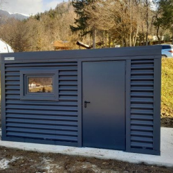 Antracit vrtna uta kovinske konstrukcije Hosekra