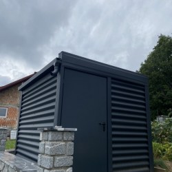 G130 Montažna vrtna lopa Hosekra v antracit barvi