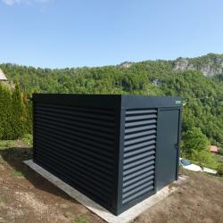 Kovinska lopa v antracit barvi