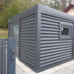 Manjša vrtna lopa v antracit barvi