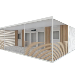 Terasa z levo stranjo zaprto do vrha