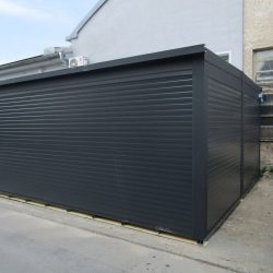 K110 Montažni dvojni kontejner Hosekra v antracit barvi