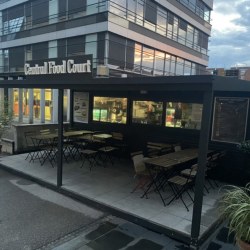 K70 Antracit kontejner z nadstreškom nad teraso
