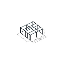 Dvojna garaža Hosekra 5,5x5,5 m