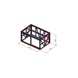 Kolesarnica 3x2m