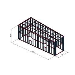 Hosekra - garaža v konus 12x3,4m