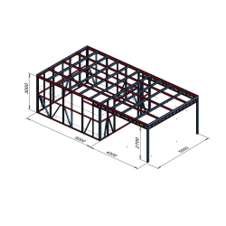 Hosekra - garaža z nadstreškom 10,5x5,5m