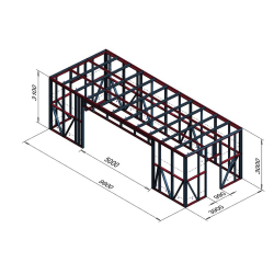 Hosekra - garaža za kosilnice 10x4m