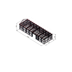 Hala z notranjim stropom 23x7,5m