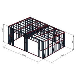 Prostorna delavnica dimenzij 11x8,5m