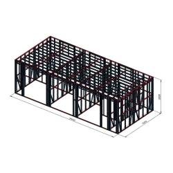 Prostorna delavnica dimenzij 19x8m
