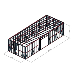 Velika delavnica velikosti 20x8 m