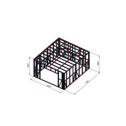 Hosekra - delavnica enokapnica 8x7m