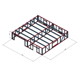 Delavnica na betonskem zidu 7x7m