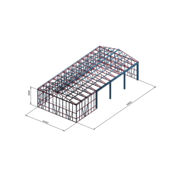 Hosekra - strojna lopa za kmetijo 25x12m