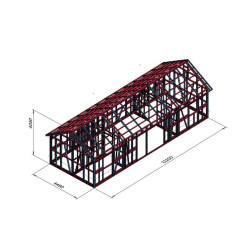 Hosekra - dvokapna hišica enoetažna 12x4,5m