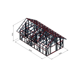 Hiša dvokapnica 10x6m