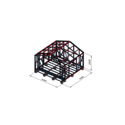 Hiška dvokapnica 5x5m