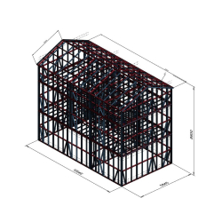 Večstanovanjski objekt 11x6m s tremi etažami