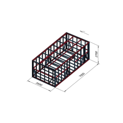 Enokapna hiška 7x3,5 m