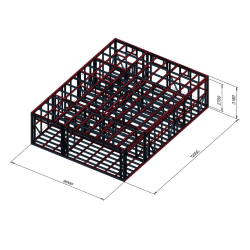 Hiša enokapnica s teraso 12 x 9 m