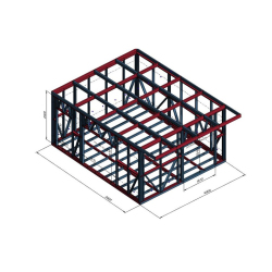 Hosekra - objekt 6x5 m z nadstreškom in podom