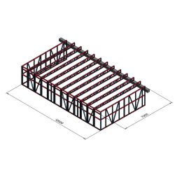 Zaprta terasa 12x7m