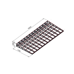 Enokapna streha 18 x 8 m