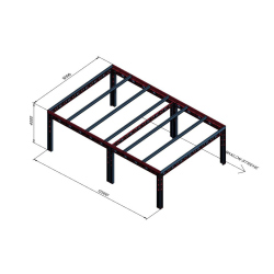 Hosekra - nadstrešek kmetijskih naprav 12x8m