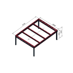 Hosekra - nadstrešek z atiko 8x6m