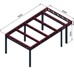 Hosekra - nadstrešek z atiko 9x5m