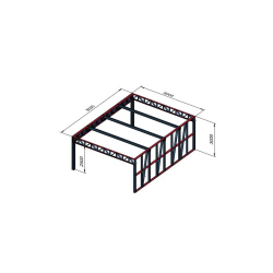 Hosekra - nadstrešek za traktorje 8x6m