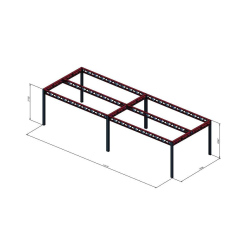 Konstrukcija terase Hosekra 11x4 m