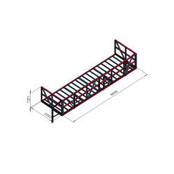 Balkon 6,8x2 m
