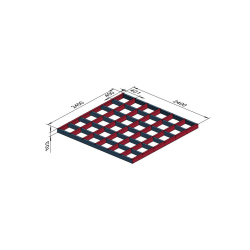 Podest za jacuzzi, 2,4 x 2,4 m