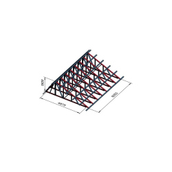 Sekundarna streha za 2x20 fit kontejnerja