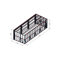 Objekt za shranjevanje palet 16x6 m