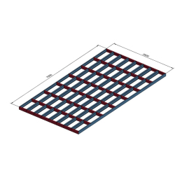Pokrov bazena po meri dimenzij 7x3,8 metra