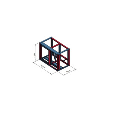 Nizek zaprt smetarnik 2x240 l 