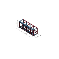 Nizek zaprt smetarnik za 4x240 l