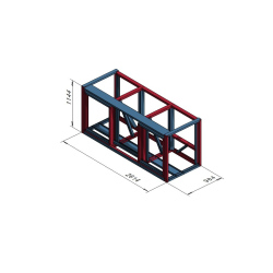 Nizek zaprt smetarnik 3x240 l