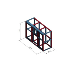Visok odprt smetarnik 3x240 l Hosekra