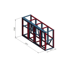 Visok polodprt smetarnik Hosekra 4x240 l