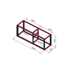 Smetarnik brez strehe za 3x120 in 2x240 l