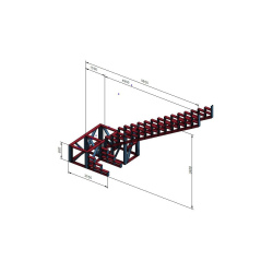 Stopnice s podestom Hosekra 3,7x6m