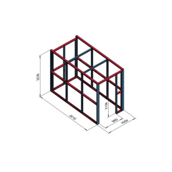 Lopa dimenzij 3×1,5 m za shranjevanje