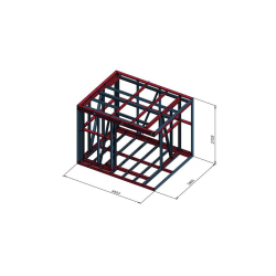 Vrtna uta dimenzij 3,5×2,8 m