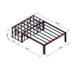 Prostorna lopa s teraso 10x7 m