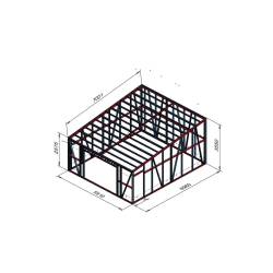 Strojna lopa dimenzij 7 x 6 m